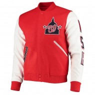 Varsity Washington Nationals White/Red Jacket