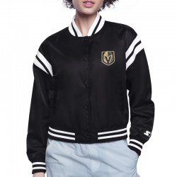 Vegas Golden Knights Printed Logo Varsity Satin Jacket