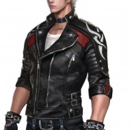 Vergil Anime DMC Motorcycle Black Leather Jacket
