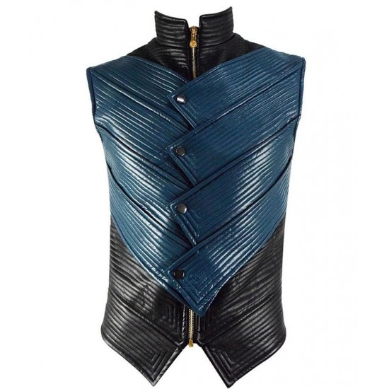 Vergil Devil May Cry 5 Blue and Black Vest Vergil Devil May Cry 5 Blue and Black Vest