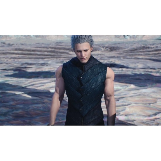 Vergil Devil May Cry 5 Blue and Black Vest Vergil Devil May Cry 5 Blue and Black Vest