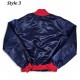 Vintage 80s California Anaheim Angels Bomber Blue Jacket