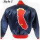 Vintage 80s California Anaheim Angels Bomber Blue Jacket