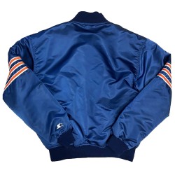 Vintage 80’s Chicago Bears Blue Satin Jacket