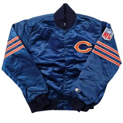 Vintage 80’s Chicago Bears Blue Satin Jacket