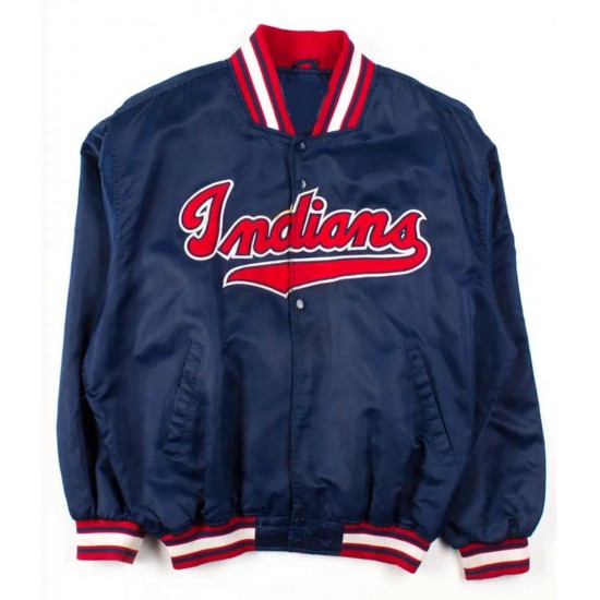 Vintage Blue Cleveland Indians Starter Satin Jacket Vintage Blue Cleveland Indians Starter Satin Jacket