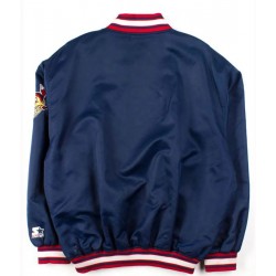 Vintage Blue Cleveland Indians Starter Satin Jacket