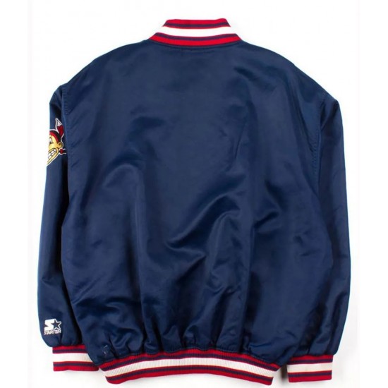 Vintage Blue Cleveland Indians Starter Satin Jacket Vintage Blue Cleveland Indians Starter Satin Jacket