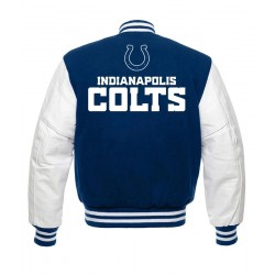 Vintage Blue & White Indianapolis Colts Letterman Jacket