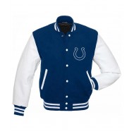 Vintage Blue & White Indianapolis Colts Letterman Jacket