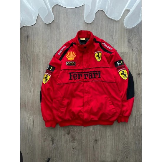 Vintage Ferrari Racing Red Jacket