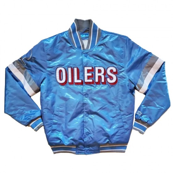 Vintage Houston Oilers 1980’s Light Blue Jacket
