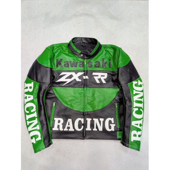 Vintage Kawasaki Ninja ZXRR Racing Leather Jacket Vintage Kawasaki Ninja ZXRR Racing Leather Jacket