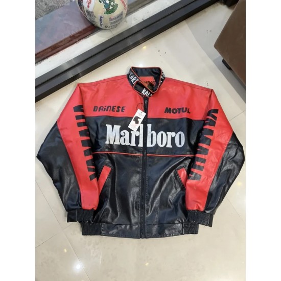 Vintage Marlboro Yamaha Motul Team Leather Jacket