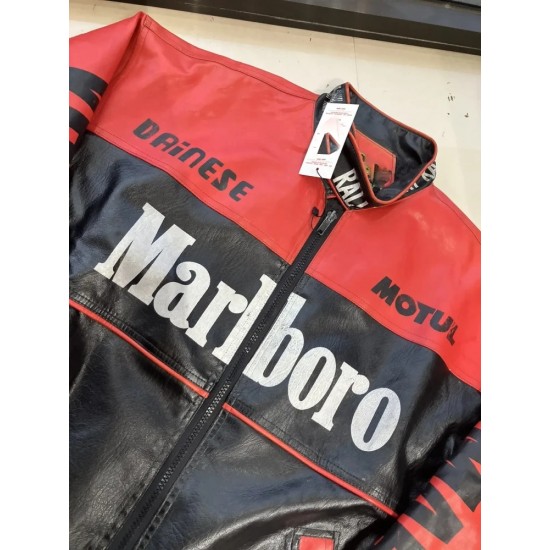 Vintage Marlboro Yamaha Motul Team Leather Jacket