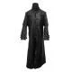 Vintage Steampunk Gothic Leather Trench Coat