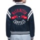 Washington Capitals Printed Logo Varsity Satin Jacket