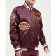 Washington Commanders Old English Maroon Satin Jacket