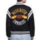 Washington Commanders Printed Logo Varsity Satin Jacket Washington Commanders Printed Logo Varsity Satin Jacket