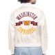 Washington Commanders Printed Logo Varsity Satin Jacket Washington Commanders Printed Logo Varsity Satin Jacket