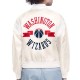Washington Wizards Printed Logo Varsity Satin Jacket