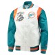 White/Aqua Miami Dolphins Retro The All-American Jacket White/Aqua Miami Dolphins Retro The All-American Jacket