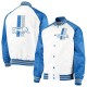 White/Blue Detroit Lions Clean Up Throwback Satin Jacket White/Blue Detroit Lions Clean Up Throwback Satin Jacket