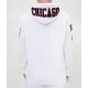 White Chicago Bulls Fleece Hoodie