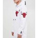 White Chicago Bulls Fleece Hoodie