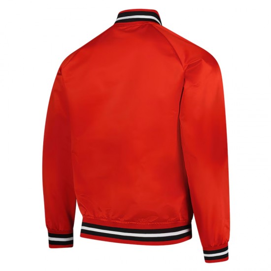 Wisconsin Badgers Lightweight Red Satin Jacket Wisconsin Badgers Lightweight Red Satin Jacket
