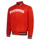 Wisconsin Badgers Lightweight Red Satin Jacket Wisconsin Badgers Lightweight Red Satin Jacket