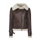 Women Squirrel Shearling Brown Leather Jacket Women Squirrel Shearling Brown Leather Jacket