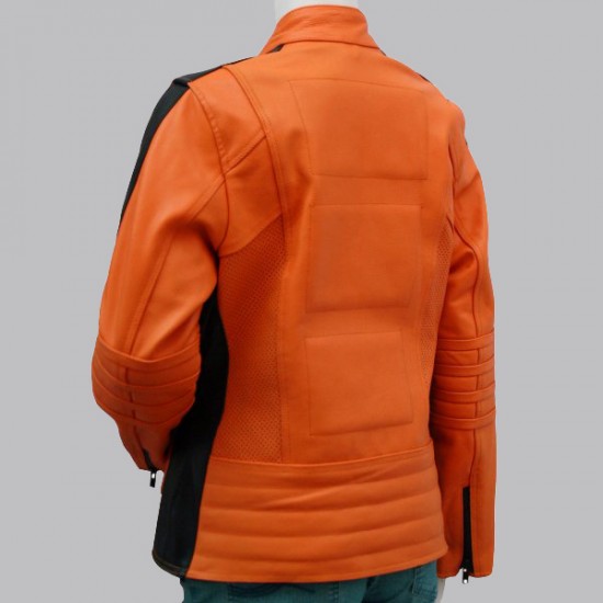 Women's Orange Leather Jacket Women's Orange Leather Jacket