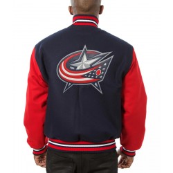 Wool Columbus Blue Jackets Varsity Jacket