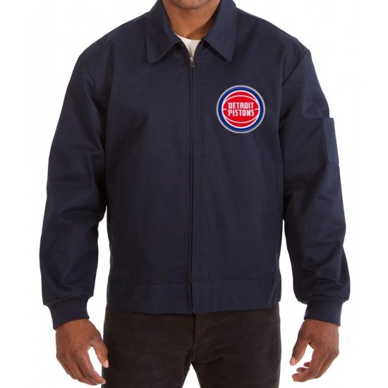 Workwear Detroit Pistons Navy Blue Jacket Workwear Detroit Pistons Navy Blue Jacket