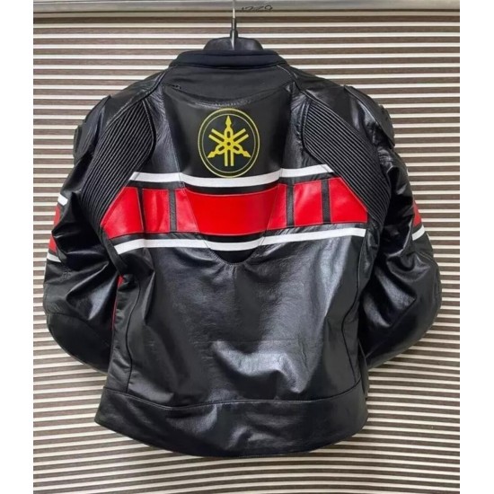 YAMAHA Motorbike Cowhide Leather Bomber Jacket YAMAHA Motorbike Cowhide Leather Bomber Jacket