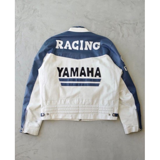 Yamaha Motorcycle Biker Racing Leather Jacket Yamaha Motorcycle Biker Racing Leather Jacket
