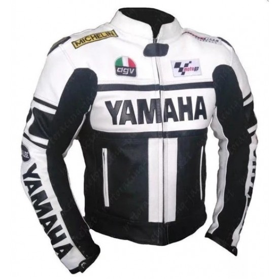 Yamaha Motorcycle Leather Racing White Jacket Yamaha Motorcycle Leather Racing White Jacket
