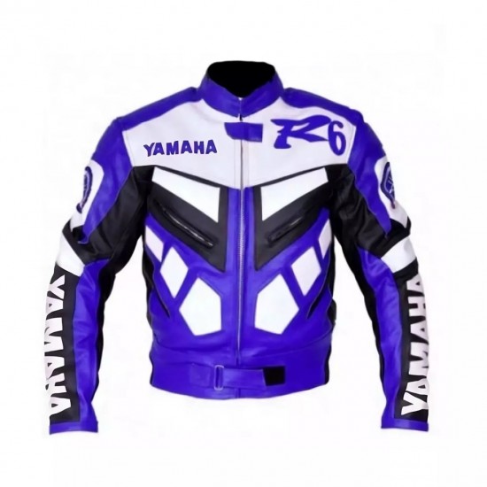Yamaha R6 Blue Motorcycle Jacket