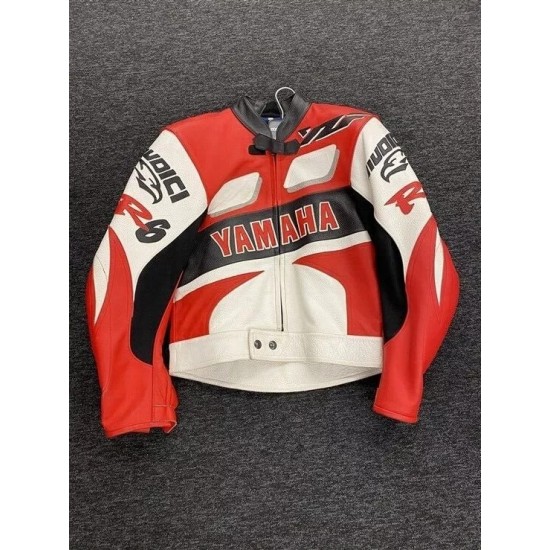 Yamaha R6 New Style Cowhide Leather Biker Jacket