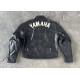 Yamaha Racing Black Cowhide Leather Biker Jacket Yamaha Racing Black Cowhide Leather Biker Jacket
