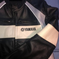 Yamaha Racing Cowhide Leather Jacket