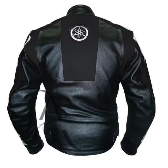 Yamaha Racing Motorcycle Leather Biker Jacket Yamaha Racing Motorcycle Leather Biker Jacket