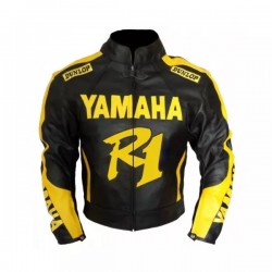 Yamaha Racing R1 Motorbike Biker Leather Jacket