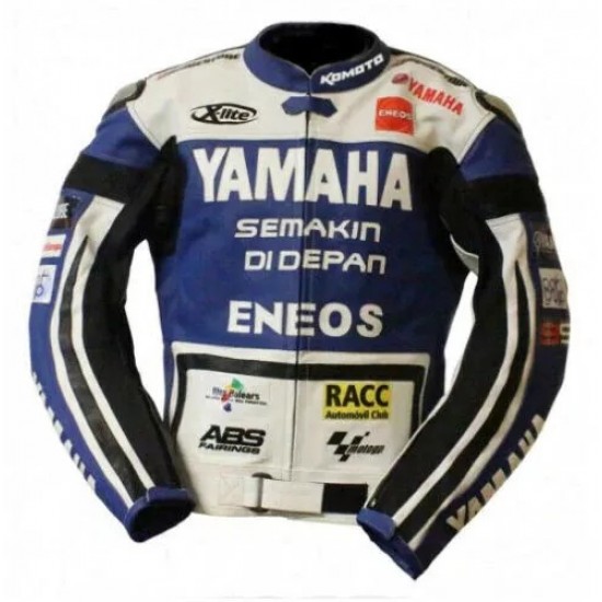 Yamaha Racing Team Leather Biker Jacket