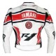 Yamaha Racing White Motorbike Cowhide Leather Jacke Yamaha Racing White Motorbike Cowhide Leather Jacke