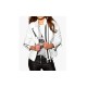 Fashion Style Women's White Leather Jacket