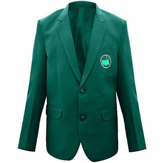 Mens Master Golf Tournament Green Blazer Coat Jacket