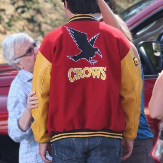 Mens Smallville Superman Clark Kent Crows Varsity Letterman Jacket Mens Smallville Superman Clark Kent Crows Varsity Letterman Jacket