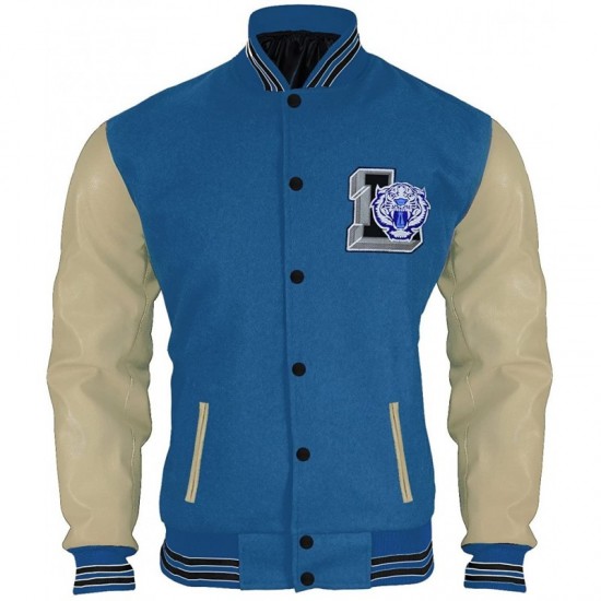 Men 13 Reasons Why Liberty Tiger Justin Foley Varsity Jacket